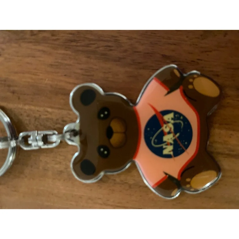 NASA Bear Key‎ Chain Travel Bag Dog Tag Keyring Key Fob